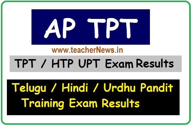 AP LPT Result 2021 AP TPT / HPT Marks Recounting Fee Particulars Last Date
