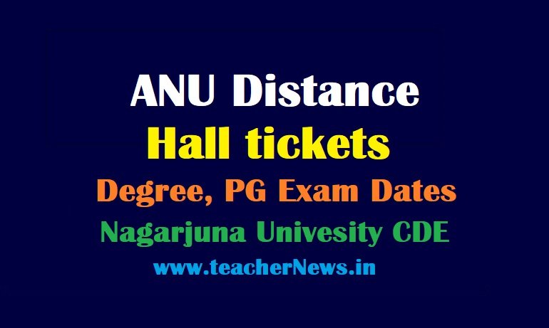 ANU Distance Hall Tickets 2026 – Download Degree & PG Exam Dates