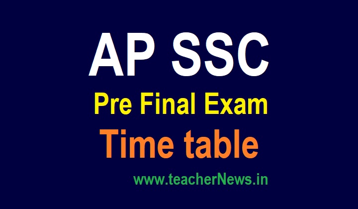 AP SSC Pre Final Exam Dates 2026 - 10th Pre Public Time Table March 2026 (Previous Question Papers)