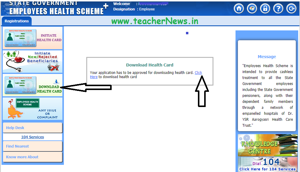 Employee AP Health Card