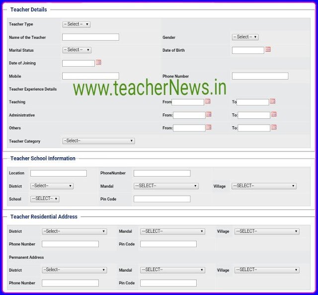 TS State Best Teacher Award 2022 Guidelines, Application Form Submit Process