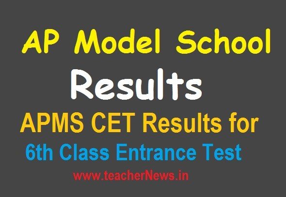 AP Model School 6th Results 2021 APMS Rank Card, Merit list, Selection list at apms.apcfss.in