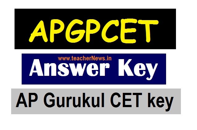 APGPCET Key AP Residential 5th Admission test Answer Key apgpcet.apcfss.in | APRS Admission Test Key 2023