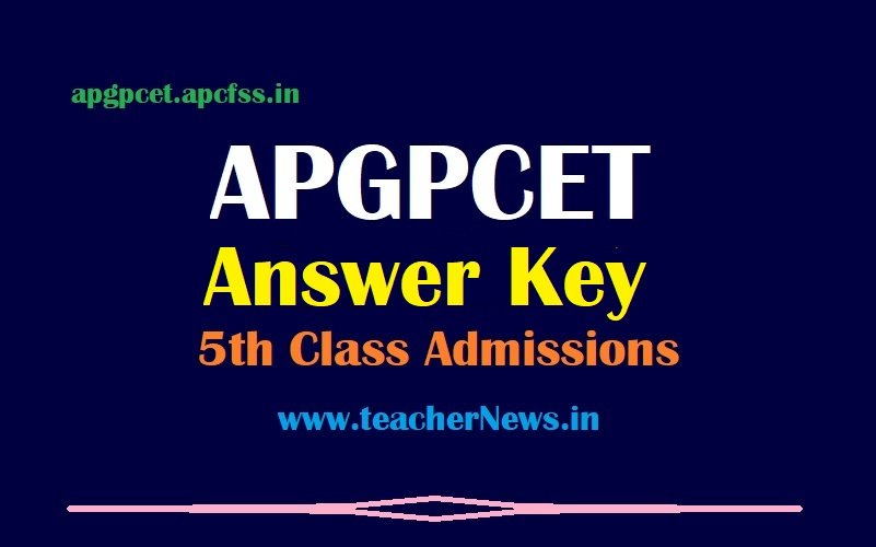 APBRAG CET Answer Key 5th Class 2023 (Out) Download AP Gurukul CET key 2023 Cutoff Mars, Result