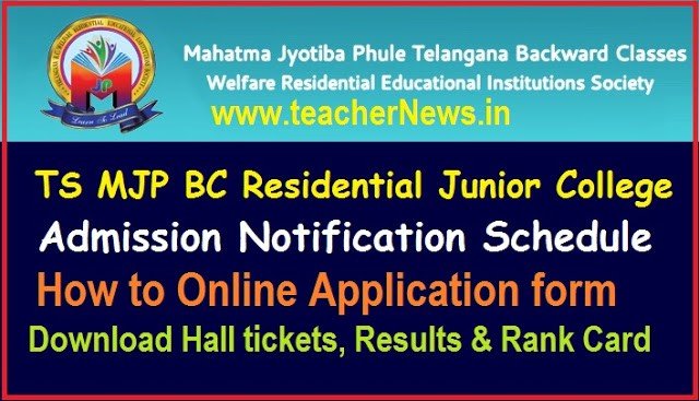 TSMJBC RJC CET Notification