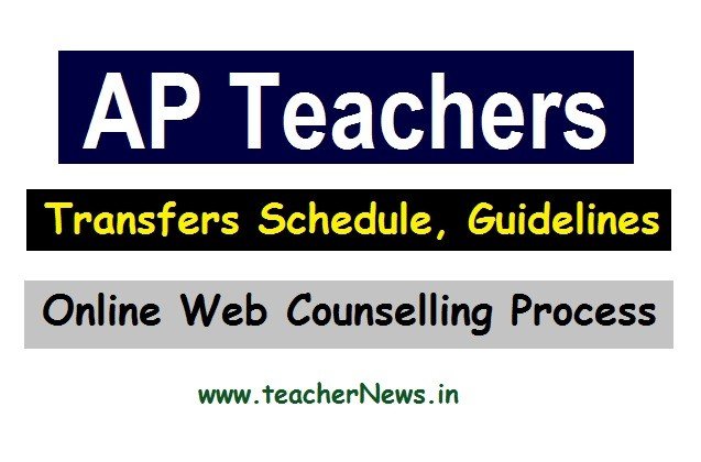 AP Teachers Transfers Guidelines 2020 - Transfers in Online Web Counselling Process