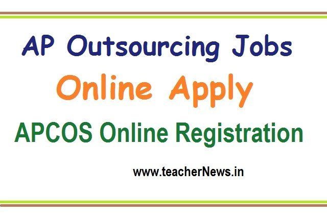 AP Outsourcing Jobs Online Apply 2020 APCOS Online Registration apcos.apcfss.in