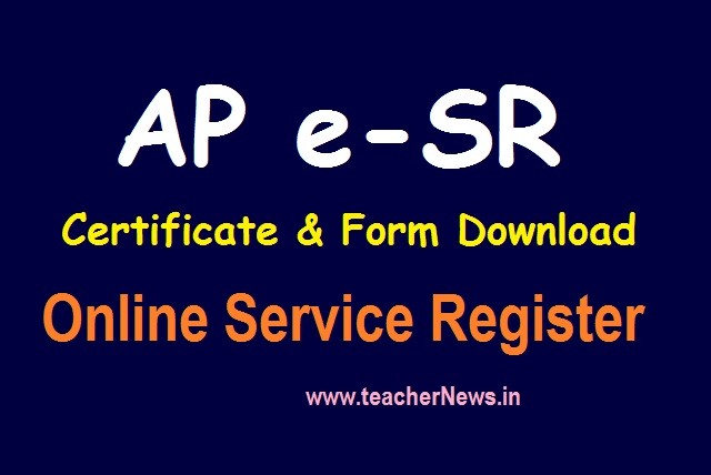 eSR Certificate Form Download pdf for Employees - PRC wise AAS Table, GIS Rates