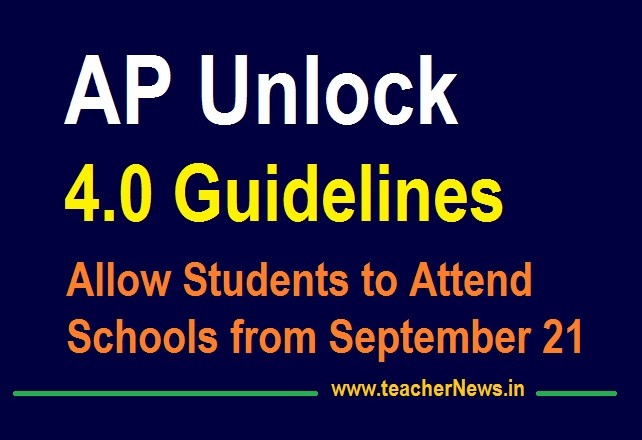 AP Unlock 4.0 Guidelines | Students to Attend Schools from September 21