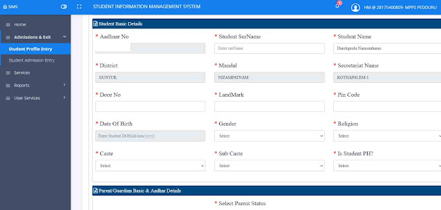 How to Enter New Admissions In Student Info Site-1