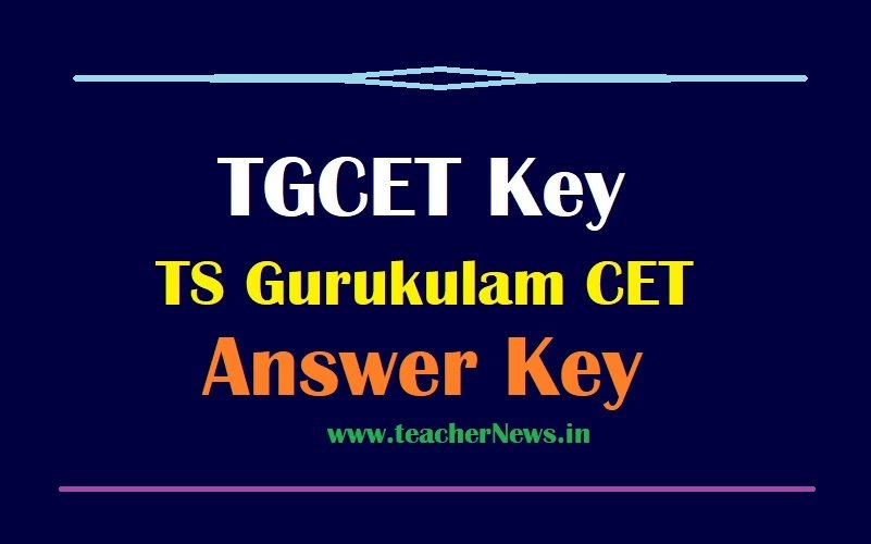TGCET 5th Answer Key 2022 TS Gurukulam 5th Admission Test Key with Solutions (Official)