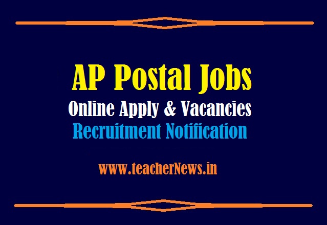 AP Postal Jobs Online Apply 2021 GDS Notification for 2296 Vacancies