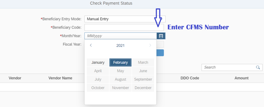 AP Teachers Salary Details in CFMS