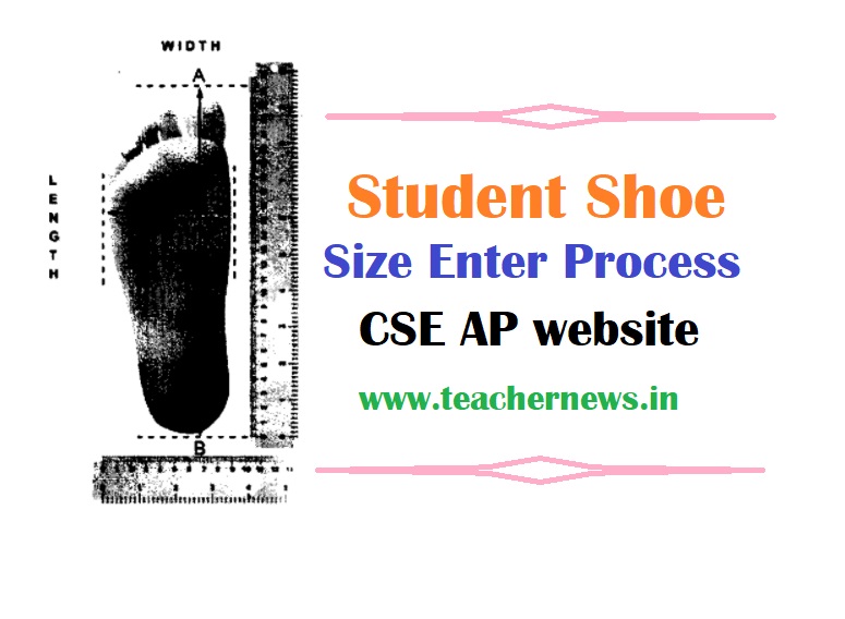 Student Shoe Size Enter Process in Mobile Android App link for JVK Kit 2022-23 CSE Guidelines in Telugu