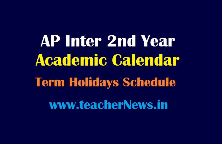 AP 2nd Inter Academic Calendar 2023-24 Released @bie.ap.gov.in | Term Holidays Schedule Download