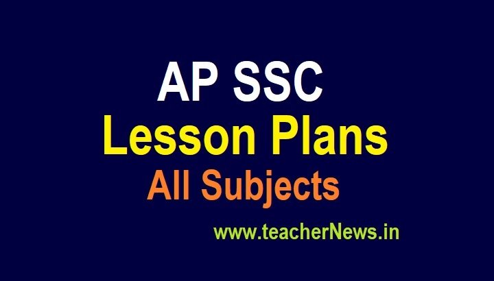 AP SSC Lesson Plans - 10th Class Subjects Academic New Syllabus