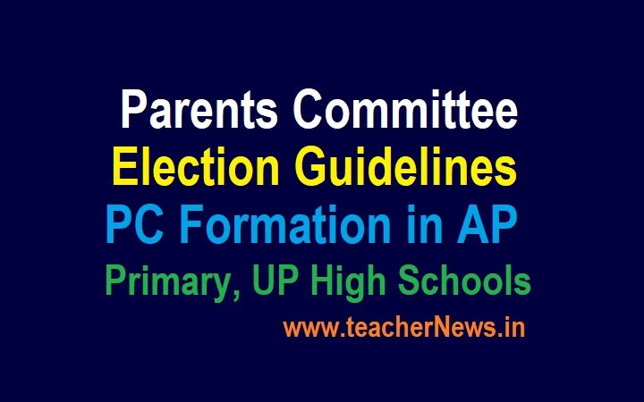 Parents Committee Election Guidelines for AP Primary, UP High Schools - Schedule
