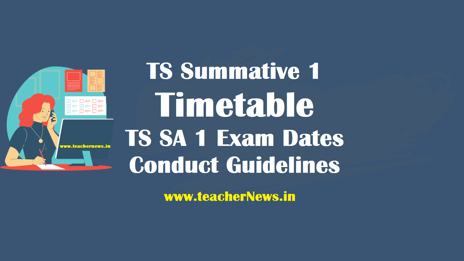TS Summative 1 Timetable, TS SA 1 Exam Dates Telangana SA 1 Time Table - Conduct Guidelines