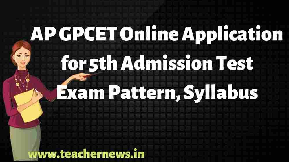 AP GPCET Application For Online Admission