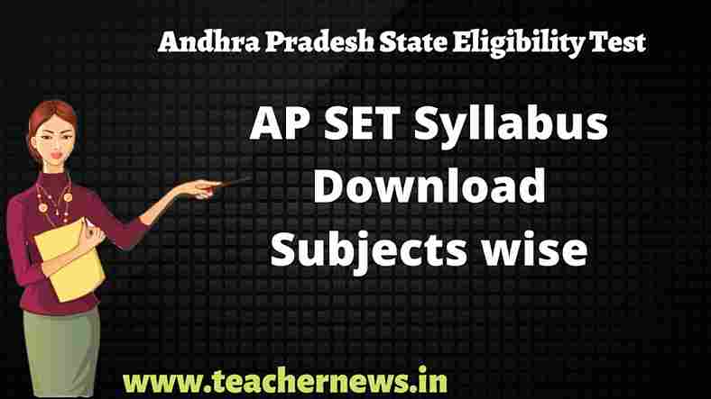AP SET Syllabus 2026 Subjects wise Download (Pdf) | APSET Syllabus (Paper I & II) Exam Pattern