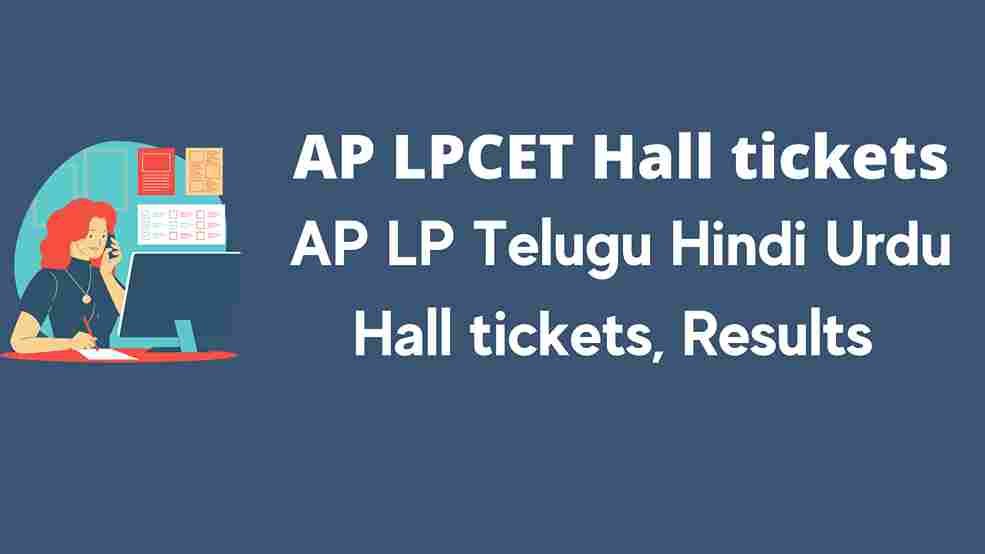 AP LPCET Hall tickets