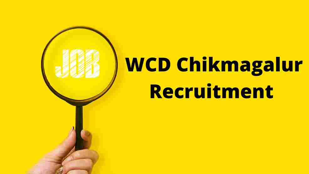 WCD Chikmagalur Recruitment