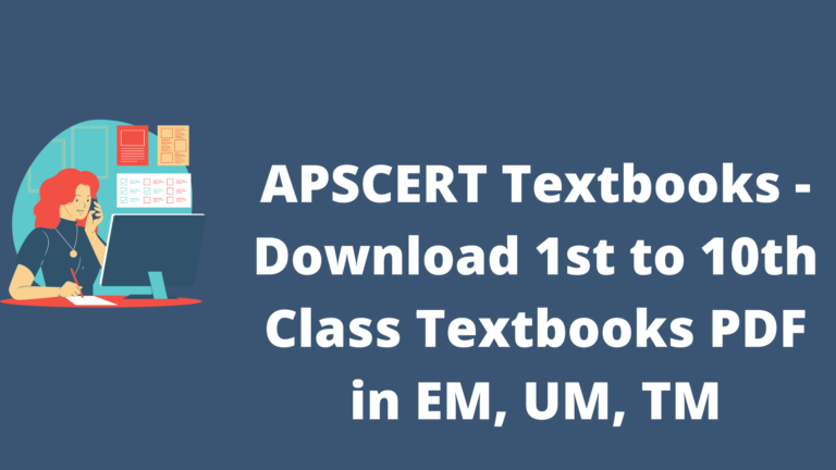 APSCERT Textbooks 2026 PDF Download – Free 1st to 10th Class Books EM TM UM