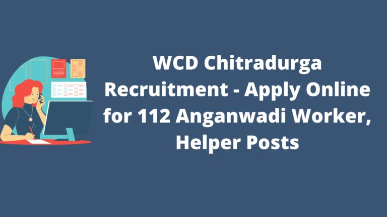 WCD Chitradurga Recruitment