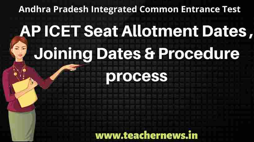AP ICET Seat Allotment Dates 2023, Joining Dates & Procedure process