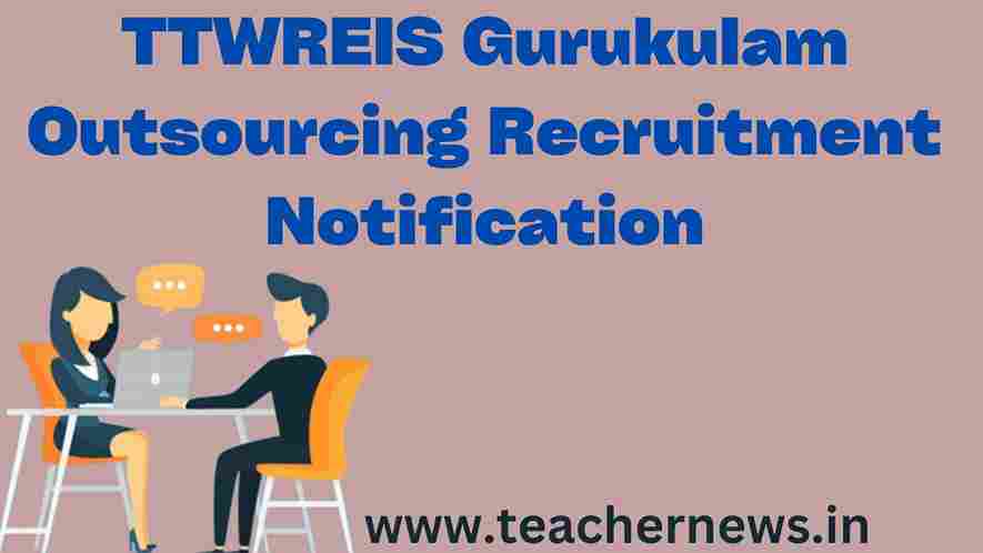 TTWREIS Gurukulam Outsourcing Recruitment Notification