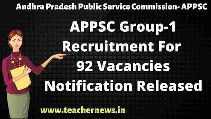 APPSC Group-1 Notification