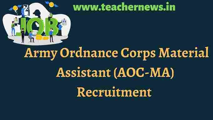 Army Ordnance Corps Material Assistant (AOC-MA) Recruitment