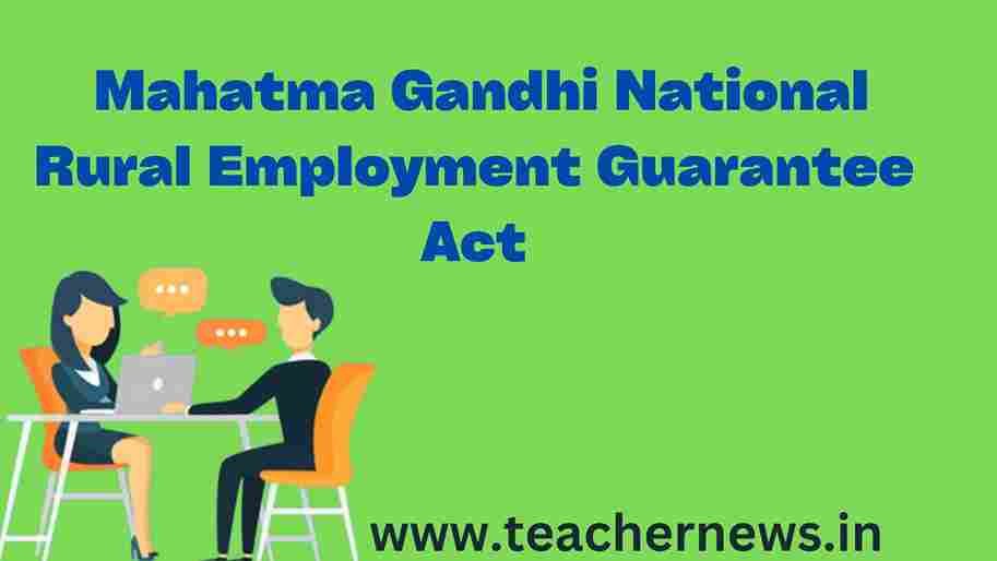 Mahatma Gandhi National Rural Employment Guarantee Act