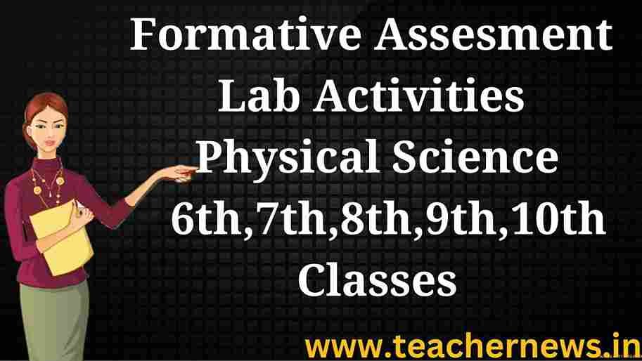 Physical Science Lab Activities of FA 1, 2, 3, 4 for 8th, 9th & 10th Classes 2026