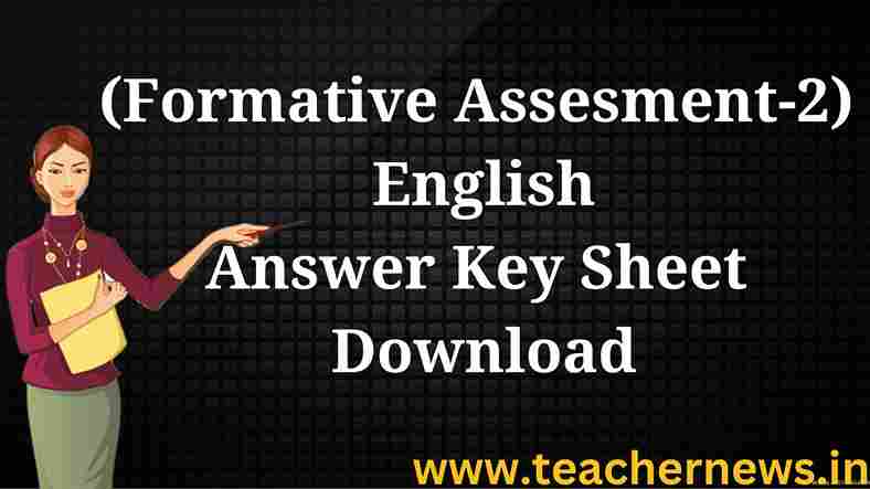 AP SAMP2 FA2 English Answer Key 2025 | Model Papers PDF Download