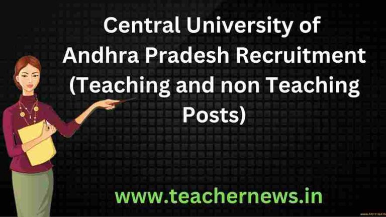 Central University of Andhra Pradesh Recruitment