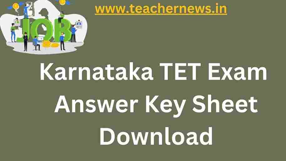 Karnataka TET Exam Answer Key