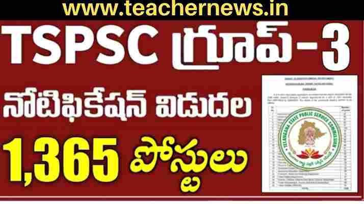 TSPSC Group-3 Notification 2023