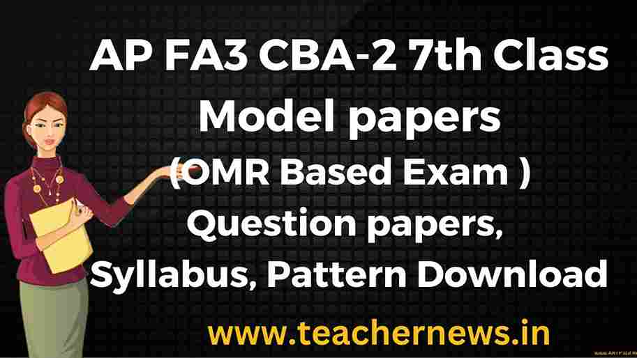 AP FA3 CBA-2 7th Class Model papers