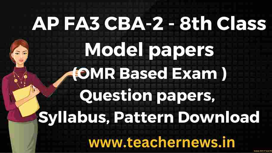 AP FA3 CBA-2 8th Class Model papers