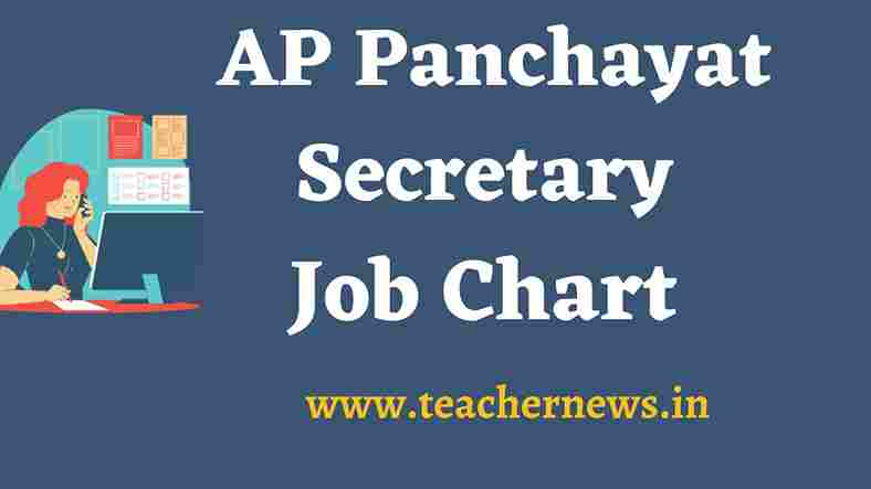 AP Panchayat Secretary Job Chart