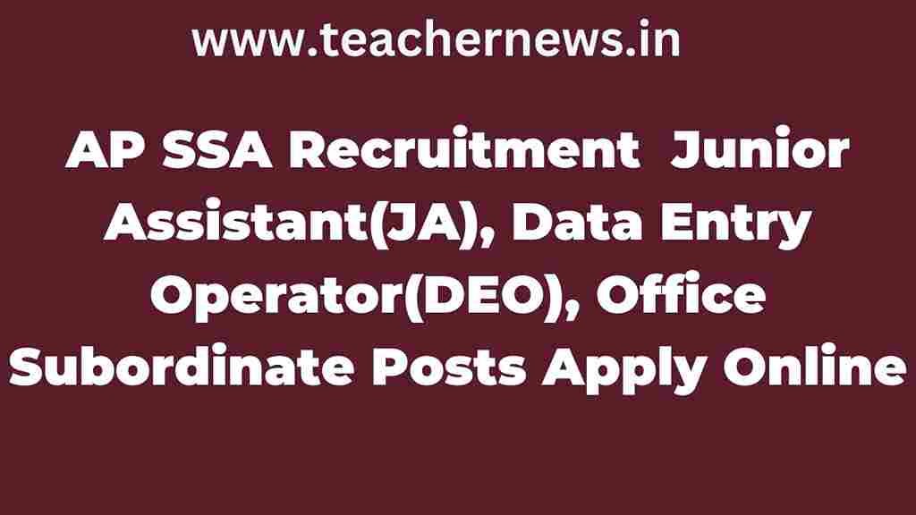 AP SSA Recruitment