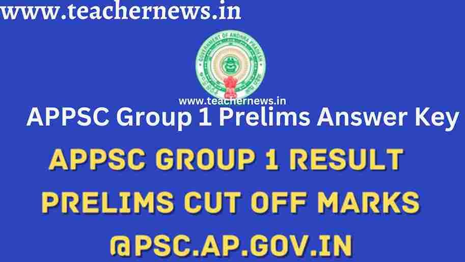 APPSC Group 1 Prelims Answer Key 2023