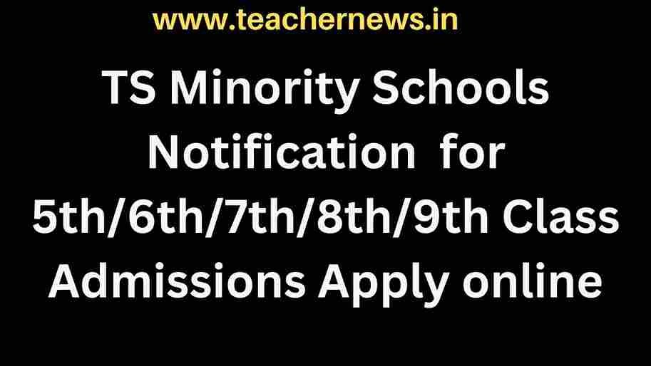 TS Minority Schools Notification 2023
