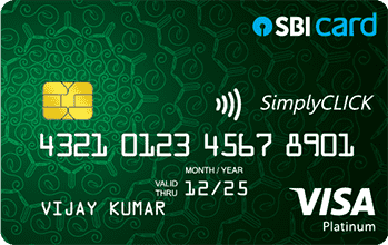 sbi simply click card