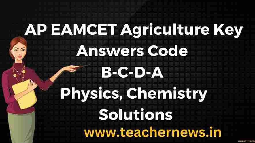 AP EAMCET Agriculture Key