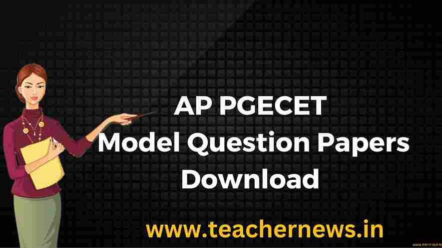 AP PGECET Model Question Papers Download
