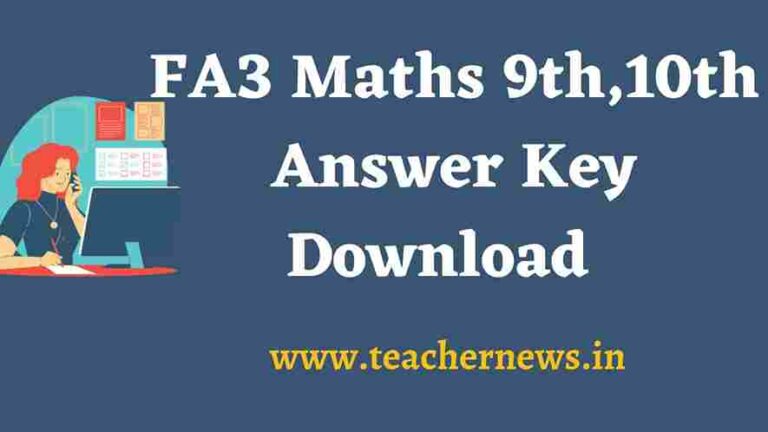 AP FA3 Maths Answer Key 2026 – Download SAMP3 Mathematics Solutions