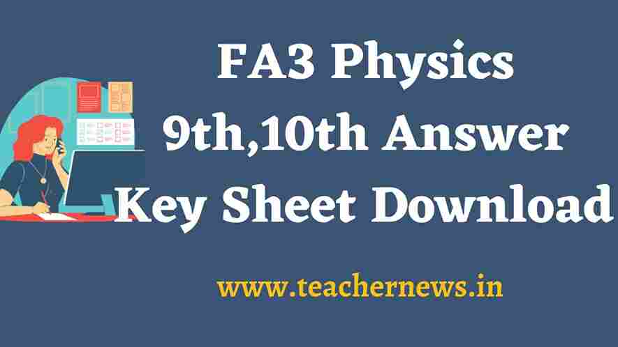 AP FA3 Physical Science 9th,10th Answer Key Sheet Download 2026 Principles of Evaluation