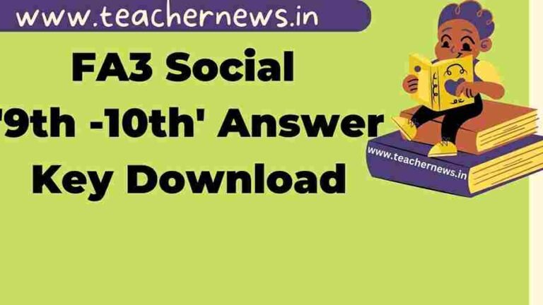 AP FA3 Social Answer Key 2026 – Complete Official Key Sheet 6 -10